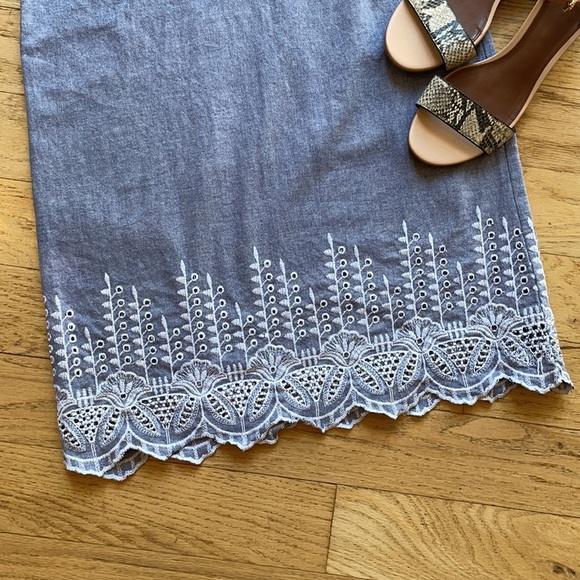 Mud Pie Dress Isle Chambray Shift - Picture 3 of 9